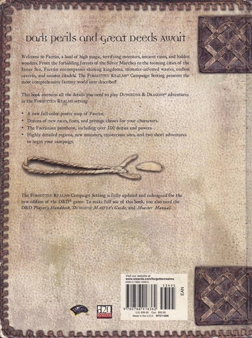 Dungeons & Dragons 3.0 - Forgotten Realms - Campaign Setting (B Grade) (Genbrug)